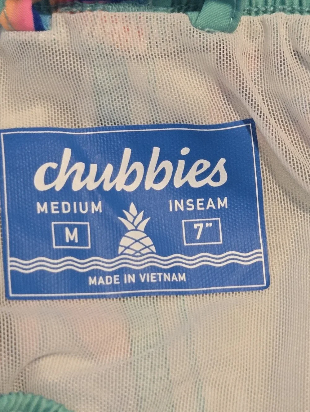 Chubbies Mens Teal Sharks Print 7